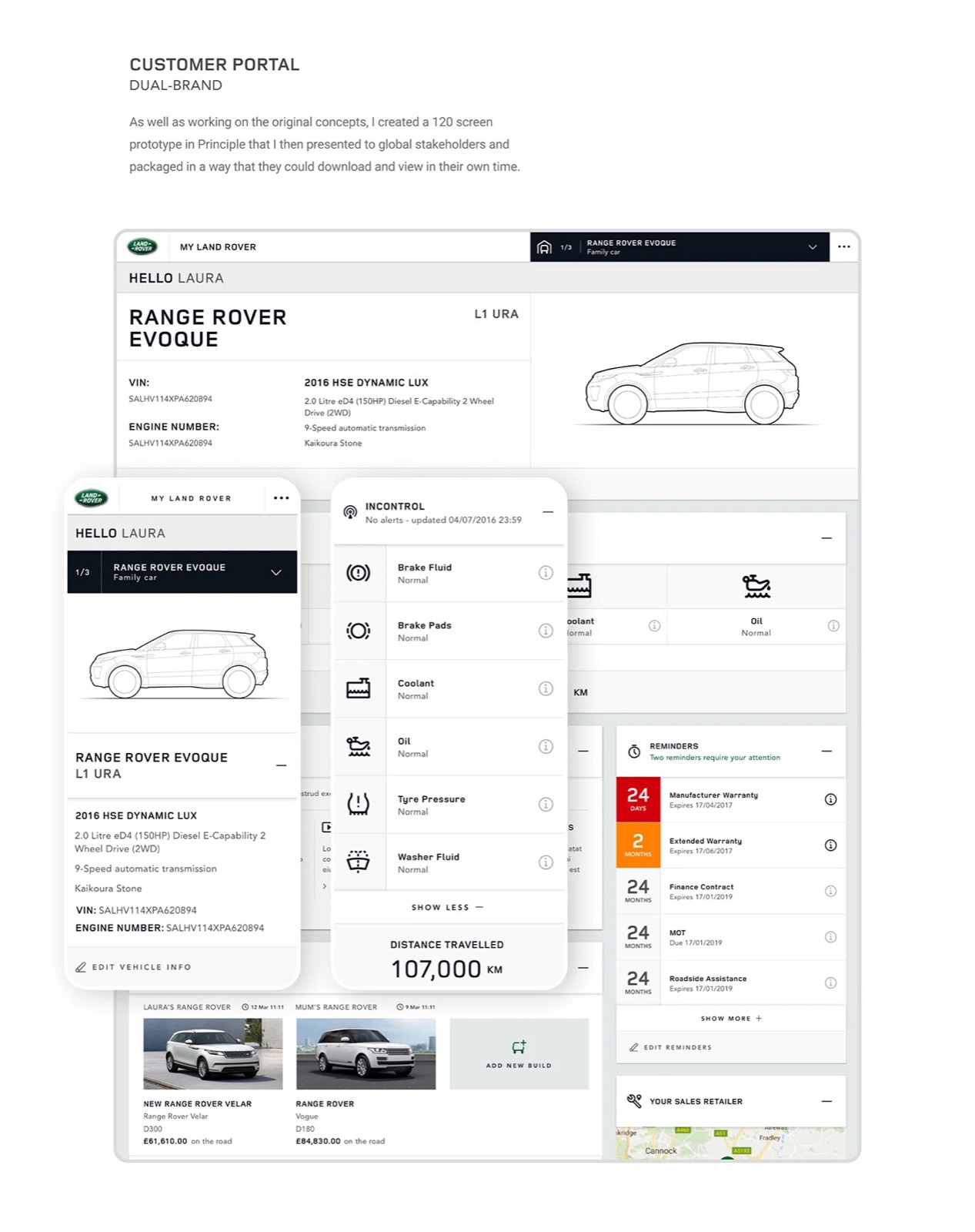 JLR responsive component — tablet