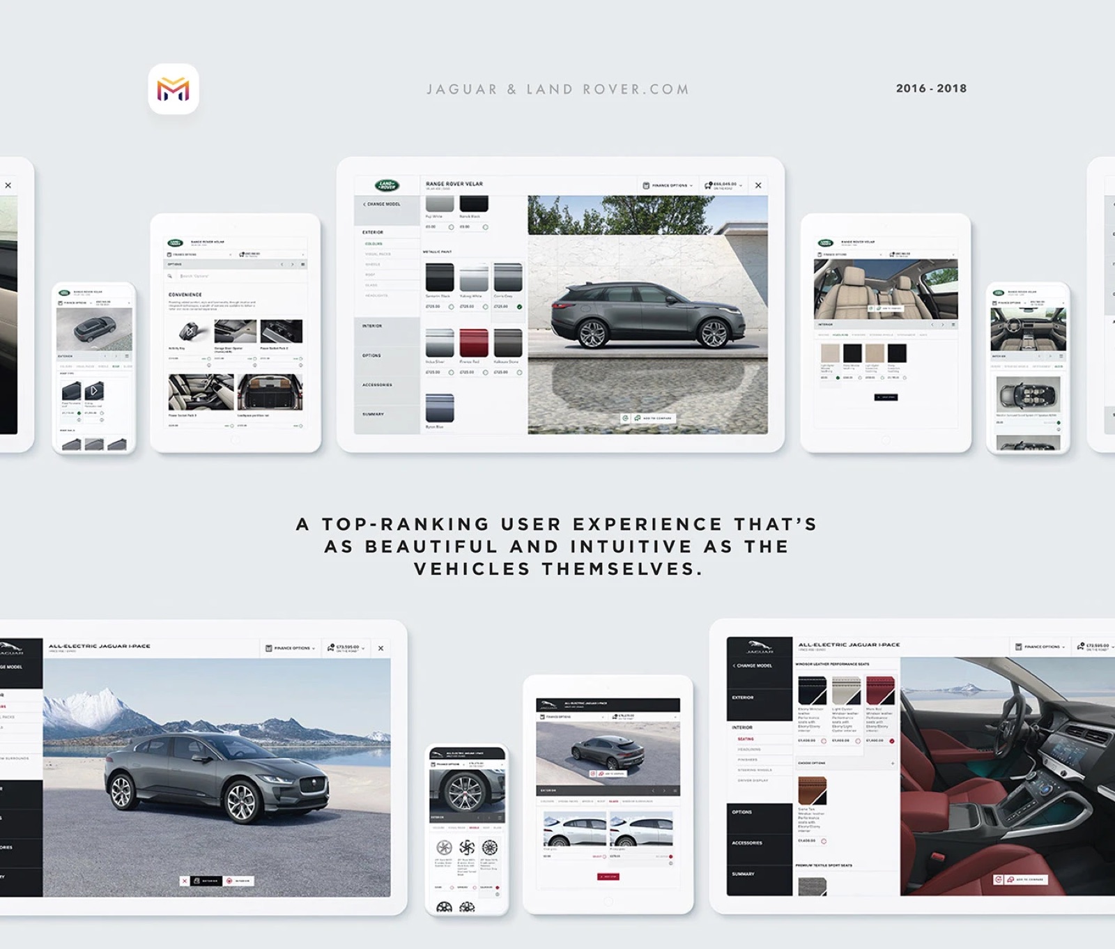 Jaguar Land Rover global website refresh — hero