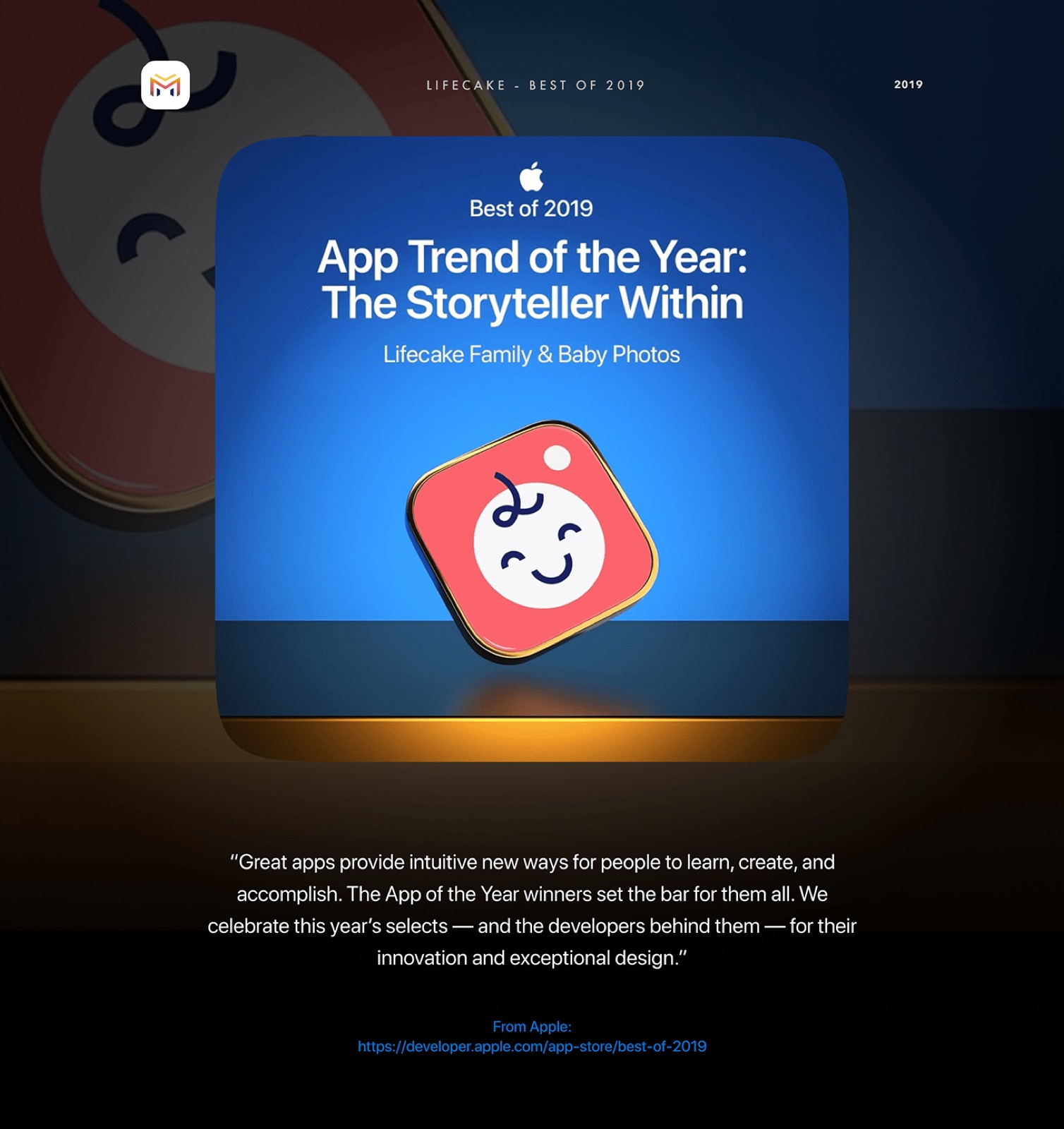 Lifecake — Apple Best of 2019 hero