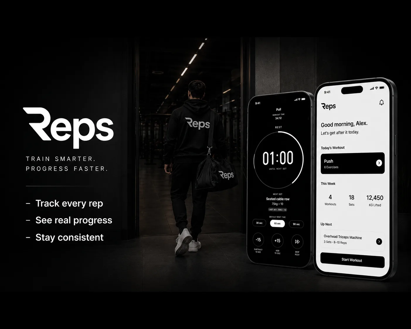Reps app & brand mockup
