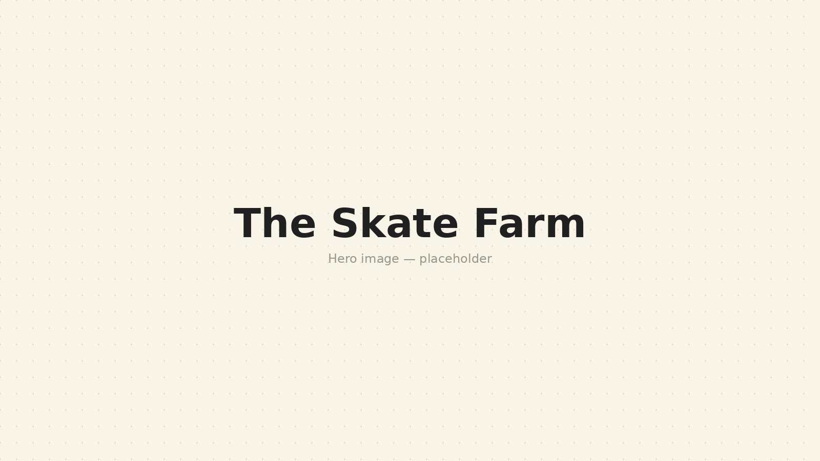 The Skate Farm — community-focused indoor skatepark